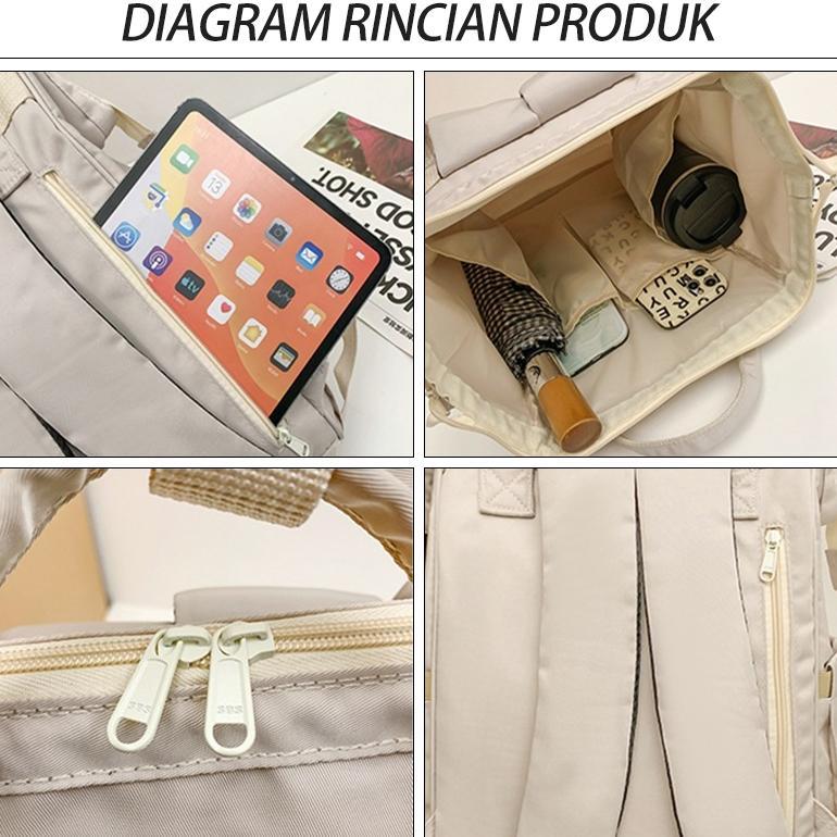 FREE ONGKIR NINE STARS TAS RANSEL WANITA PRIA LAPTOP BESAR TAILIDA ORIGINAL REMAJA SEKOLAH BACKPACK 