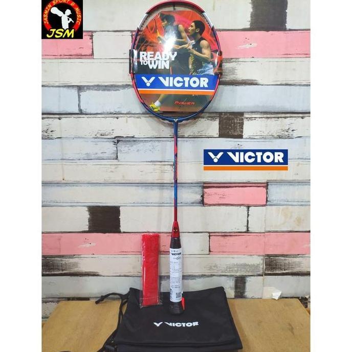 BEBAS ONGKIR - RAKET BADMINTON VICTOR SPIDERMAN MADE IN TAIWAN 30LBS FREE TAS GRIP