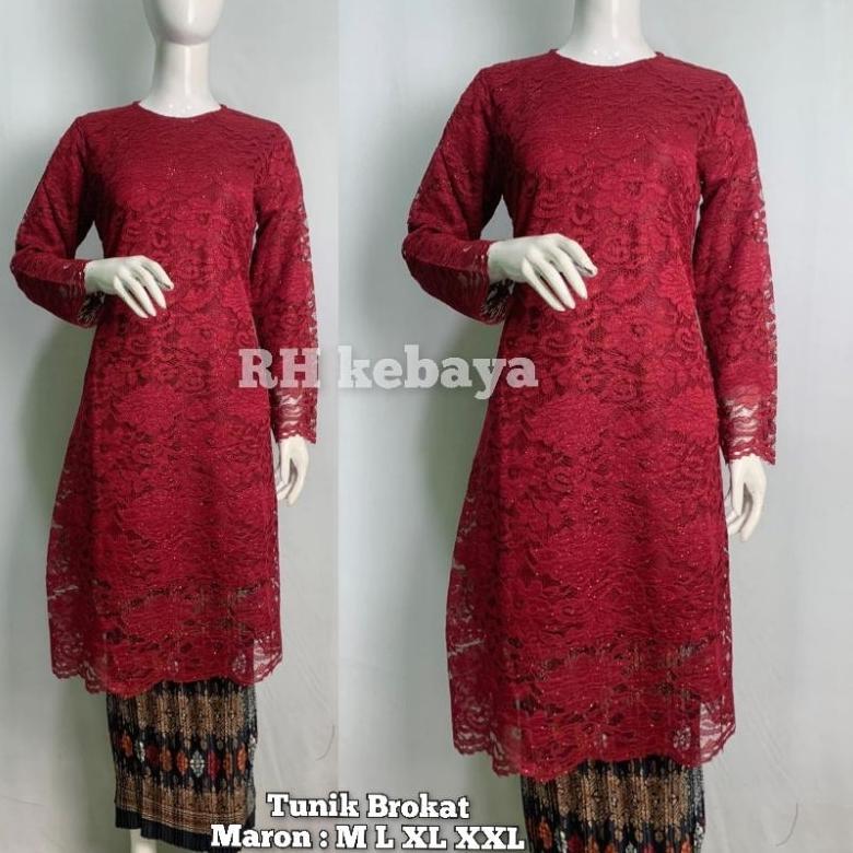 Tunik Brokat/Kebaya Tunik/Kebaya Modern/Kebaya Remaja
