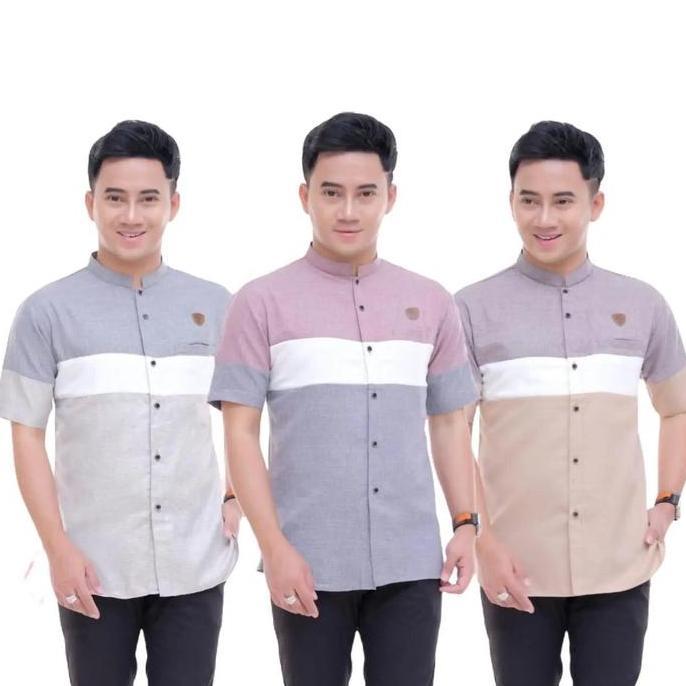 [NEW ARRIVAL] / Baju koko pria Dewasa motif sultan kain Katun Madina