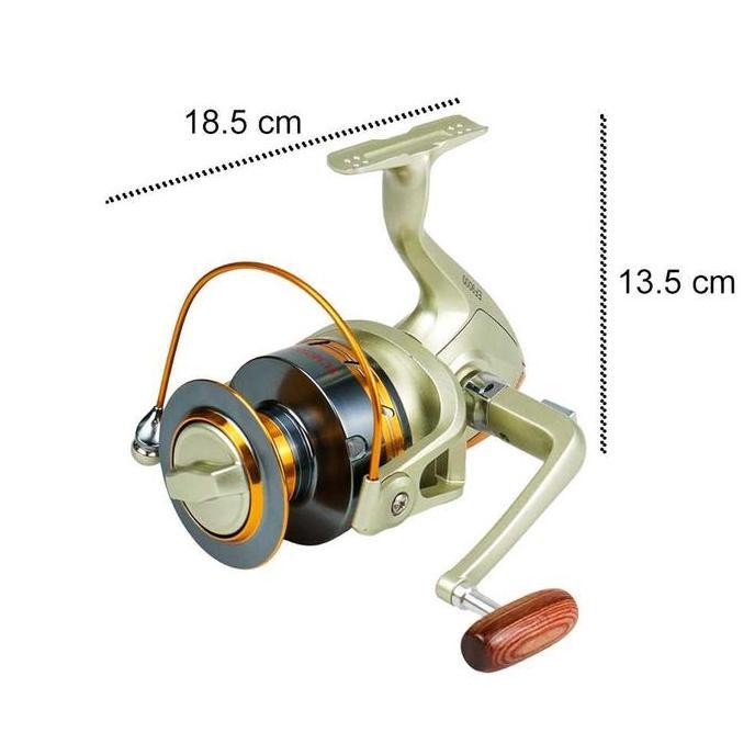 CALDARI Spinning Reel DC1000-7000 Metal Bait Reel 5.2:1 Speed Ratio EVA Handle Spinning Reel Fishing