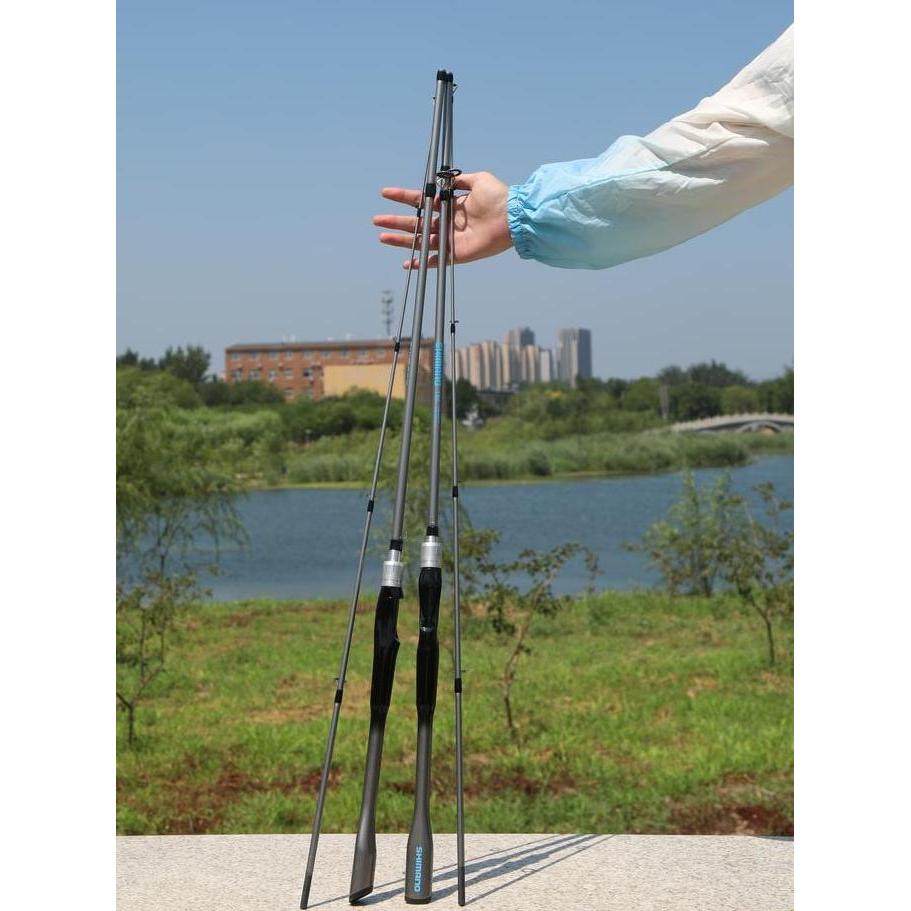 LIVE 1Set SHIMANO Silver, Harga Diskon Tertinggi Reel Pancing SHIMANO New Rod1.65m/1.8m/2.1m+Reel CA