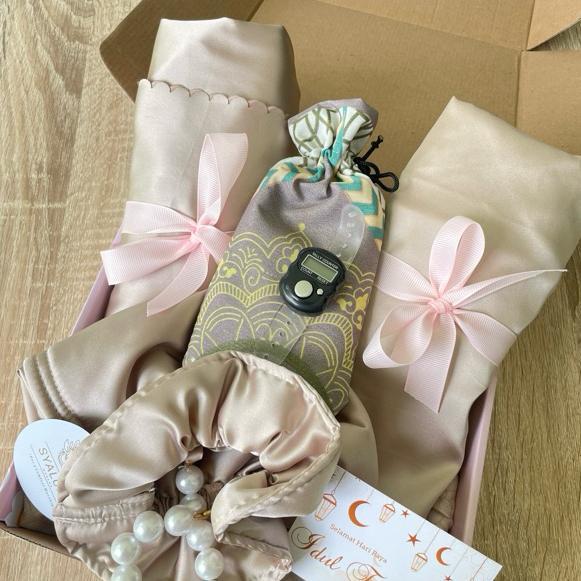 hot deals syaluna - hampers mukena dewasa kado mukenah mewah 2 in 1 gift box