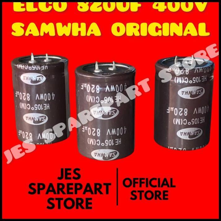 DISKON ELCO 820UF 400V ORIGINAL SAMWHA