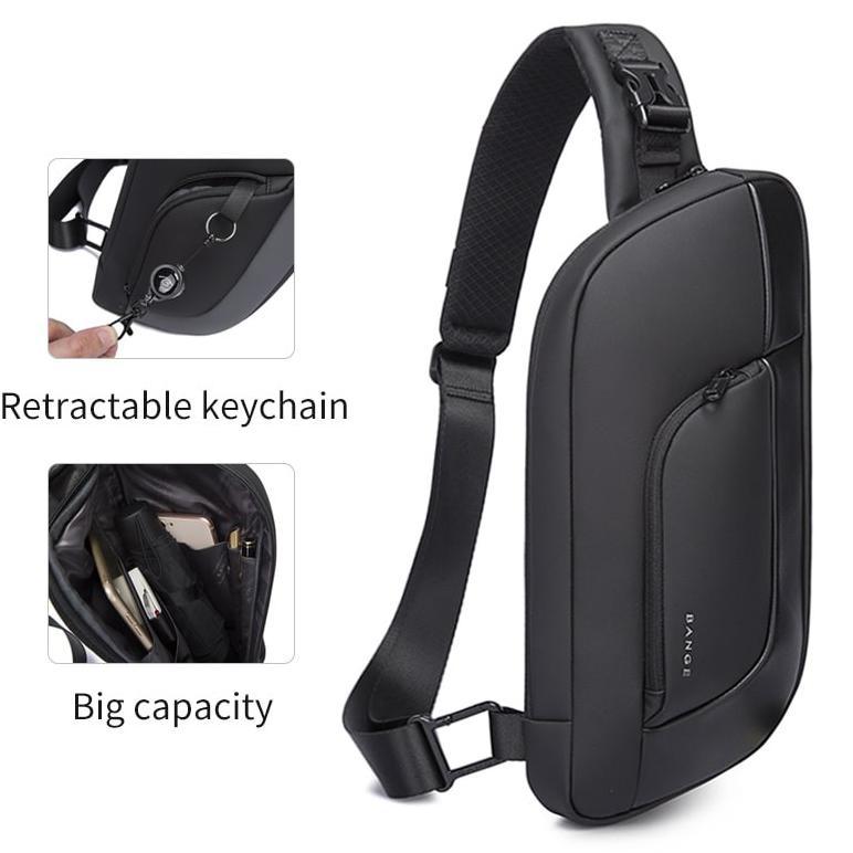 BESTPROMO Bange Tas Selempang Pria Waist Bag Pria Sling Bag Pria BG7312