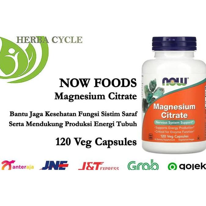 TERLARIS - Now Foods Magnesium Citrate (120 Veg) Now Magnesium Citrate