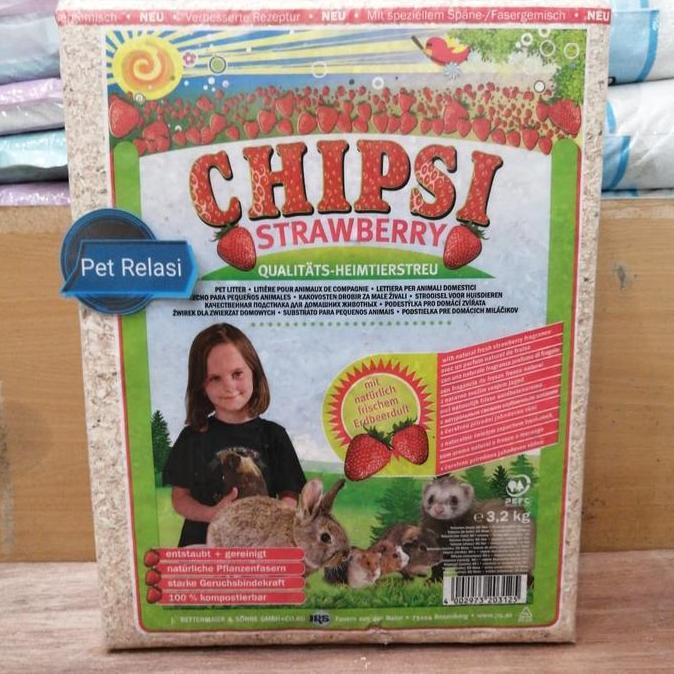 TERBARU - Serbuk Hamster Chipsi Strawberry 3,2kg