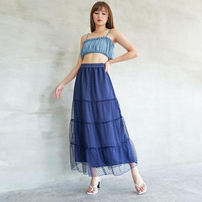 Long Tutu Skirt Athira Rok Panjang Wanita Muslim Hijab Friendly