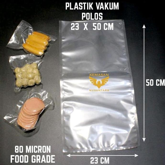 100Lembar Plastik Vakum 23 x 50 cm Tebal Kemasan Vakum Sealer Vacum Bag Termurah