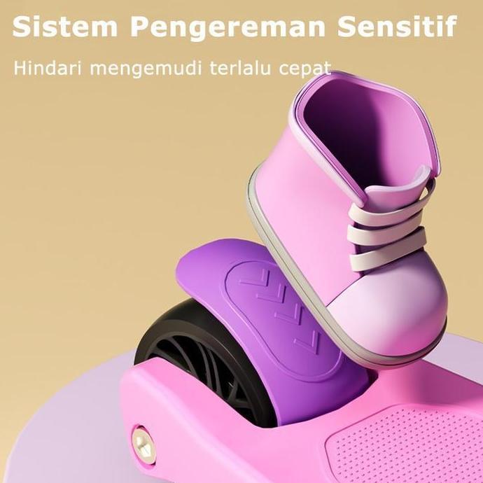 Scooter Anak 3 Roda Kickscooter Otoped 21 Skuter Kids Balance Lipat Plastik (TERBAIK) (TERBARU) (TER