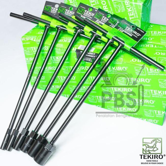 Paket 6 PCS Kunci T TEKIRO . Kunci T 8mm, 10mm, 12mm, 14mm, 17mm, 19mm . Kunci T TEKIRO Full Set Len