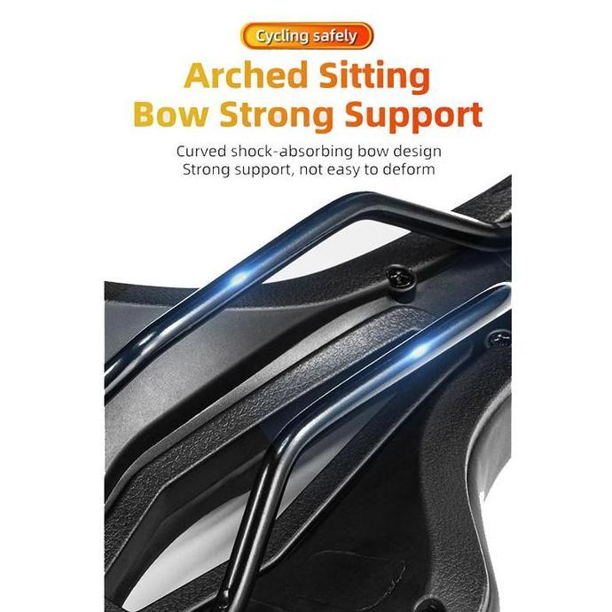 Rockbros Sadel Sepeda MTB Roadbike Lubang Empuk Ultralight 38210005001 [terbaik]