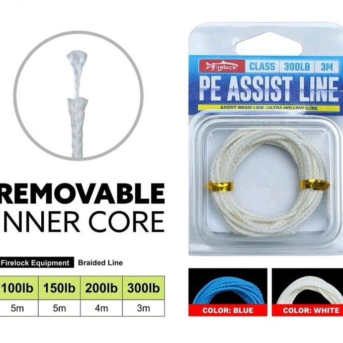 Kevlar Assist Firelock/PE Assist Line Firelock Hollow Core (TERBAIK) (TERBARU) (TERMURAH)