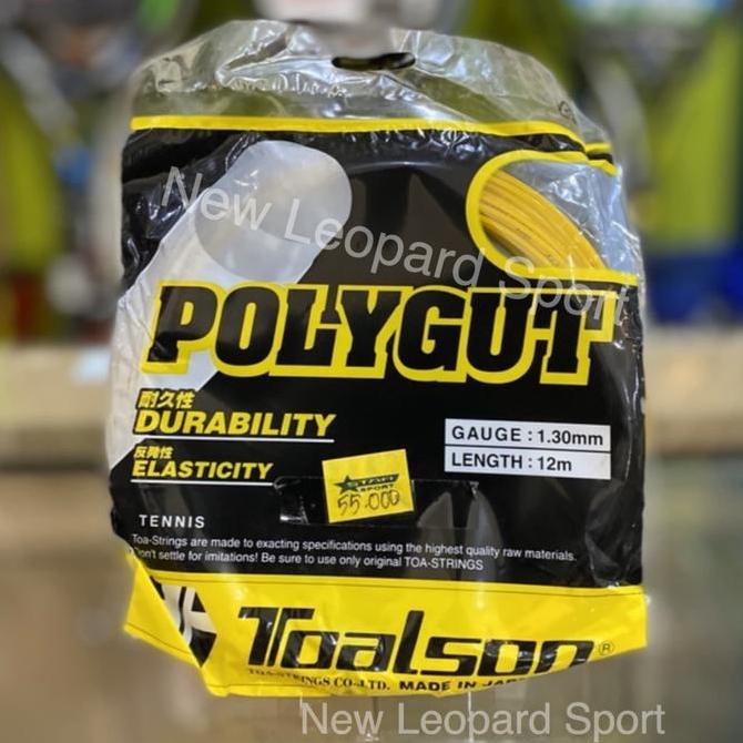 senar raket tennis TOALSON POLYGUT 1.30 mm / senar raket tenis Original