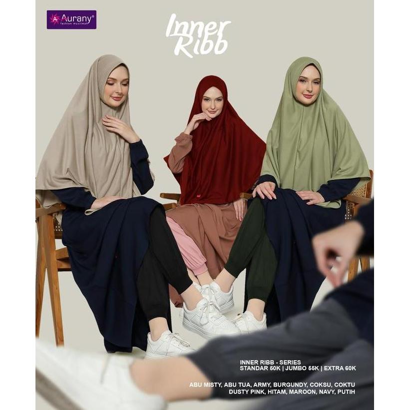 Celana Inner rib katun daleman celamis celana gamis aurany legging leging bawahan gamis panjang