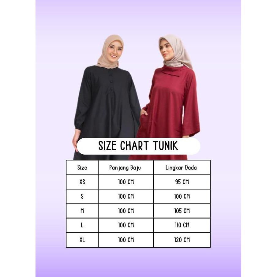 HASNA Tunik Bahan Katun Toyobo Premium