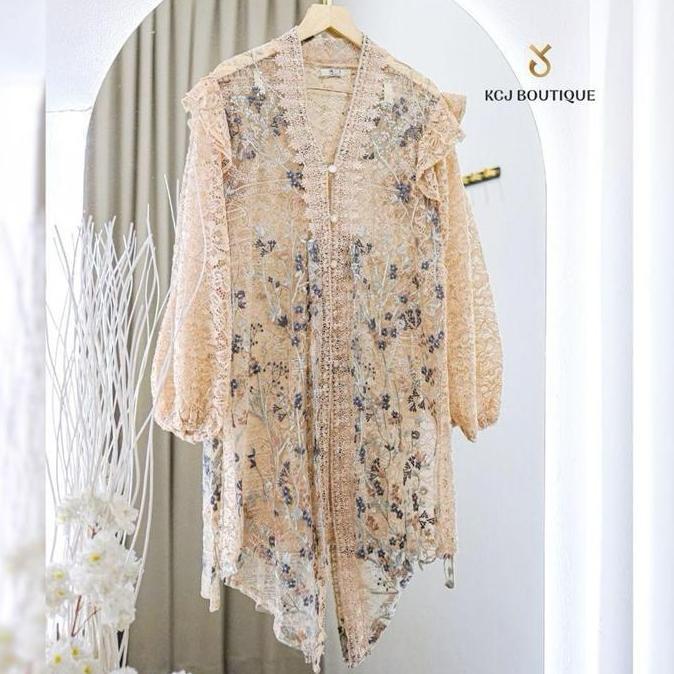 KCJ - NADLYN Outer Tunik Tile Bordir Kombinasi brukat