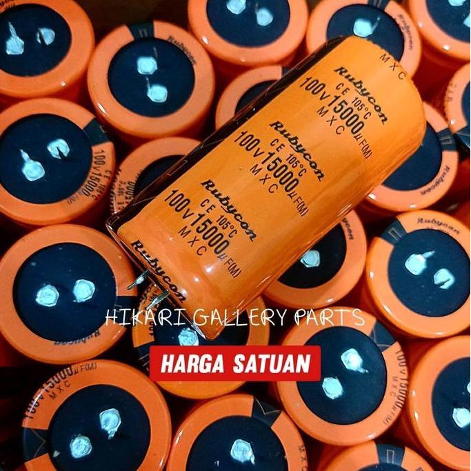 Kapasitor ELKO 15000uf 100volt Rubycon Oren / ELCO 15000uf 100v oren Rubycon 15000 mikro 100volt PRO