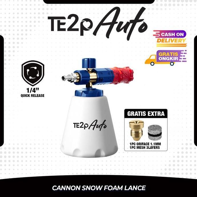 Te2p Auto Snow Foam Lance 4.0 FREE MESH 3 Layer Dan ORIFICE 1.1 - Tabung Salju Tembakan Gun Mesin Je