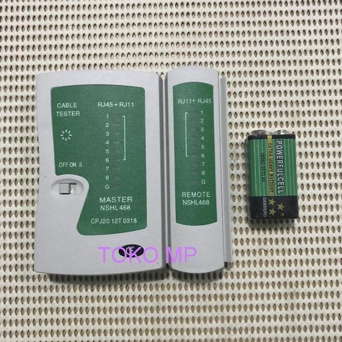 DR155 - LAN TESTER-LAN RJ45 DAN TELP RJ11 TESTER-NSHL468