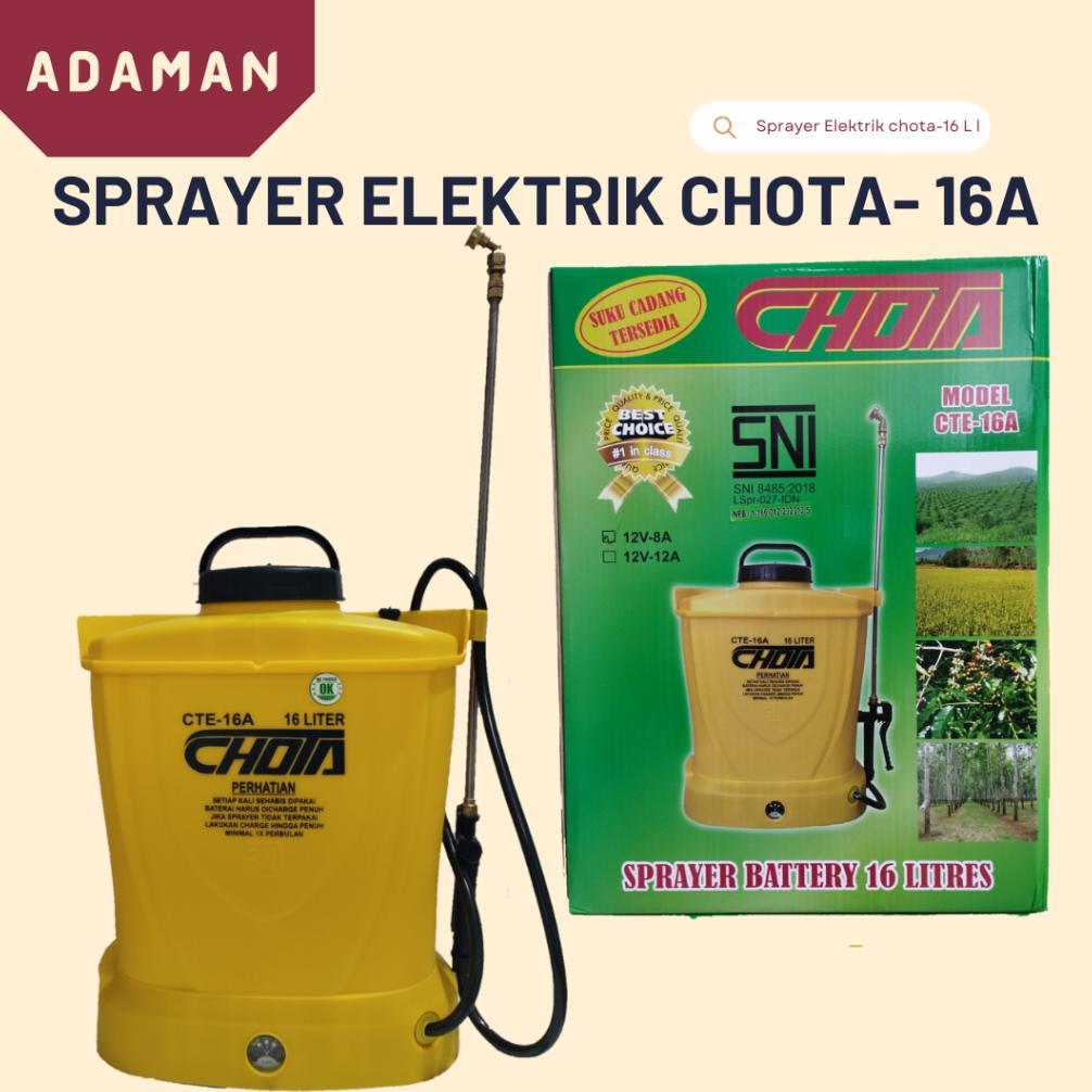 Promo Sprayer Tanki Semprot  Kep Elektrik Semprotan Tanaman Chota-16 Liter 8 Ah ..