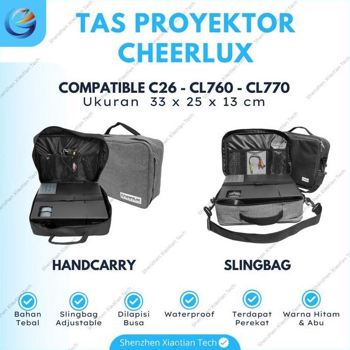 DY138 >> Tas Proyektor Cheerlux CL770 | Bag Projector Cheerlux CL770 Waterproof