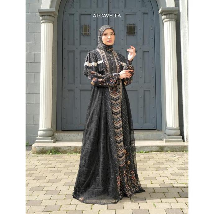Alcavella - Mayeeshaa Dress | Baju Gamis Wanita Muslim Maxi Airflow Original