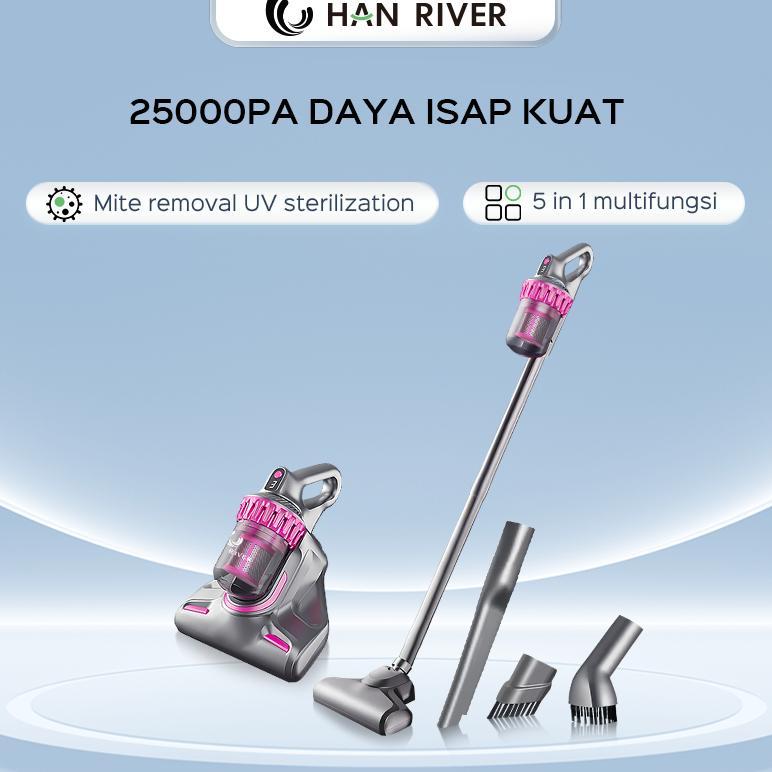 HOT SALE HAN RIVER Vacuum Cleaner 25000Pa 2 in 1 With UV Anti-mite Vacuum Cleaner Kasur