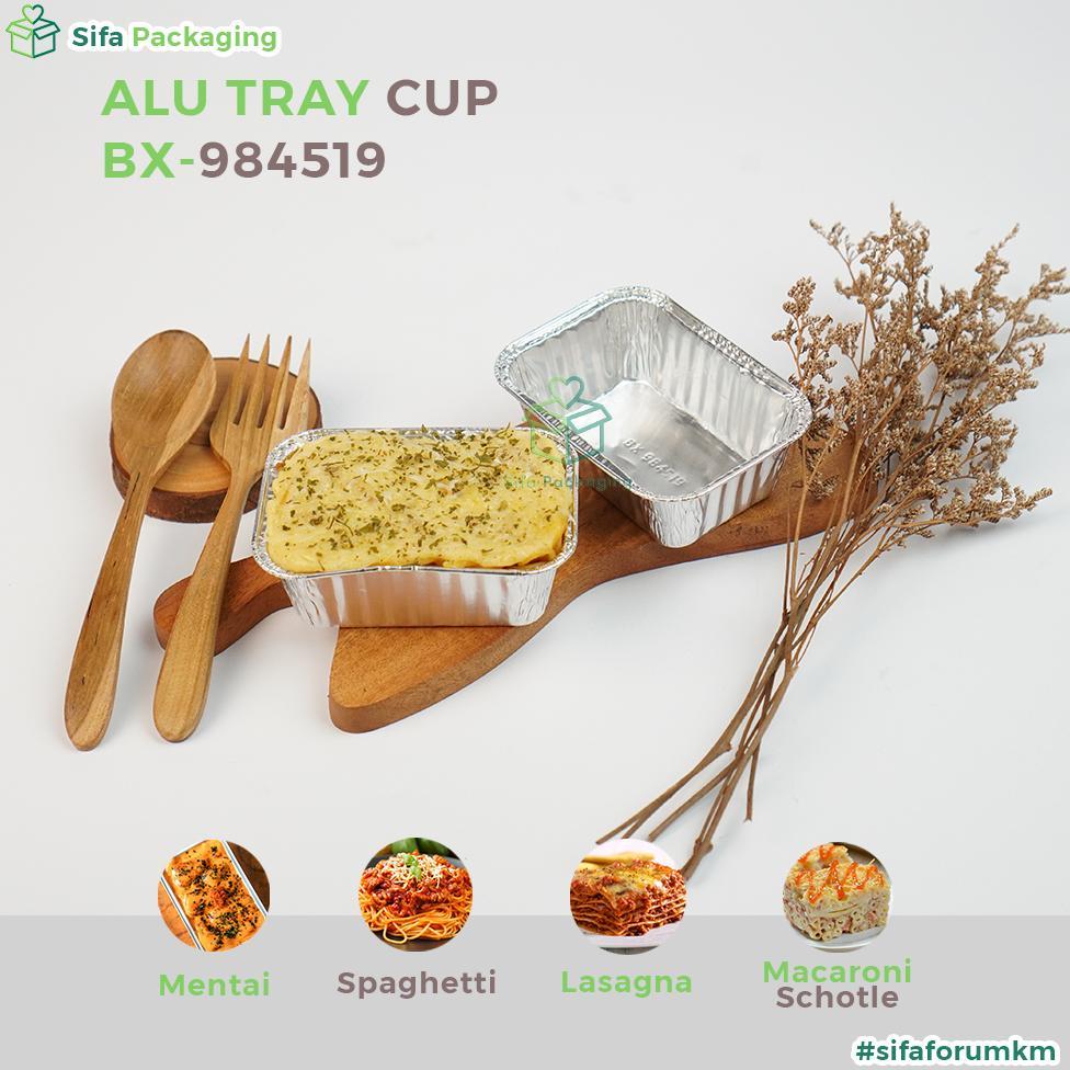 BIG PROMO Alumunium Foil Cup BX 984519 + Tutup Aluminium Tray Lasagna Macaroni Schotel Dimsum Mentai