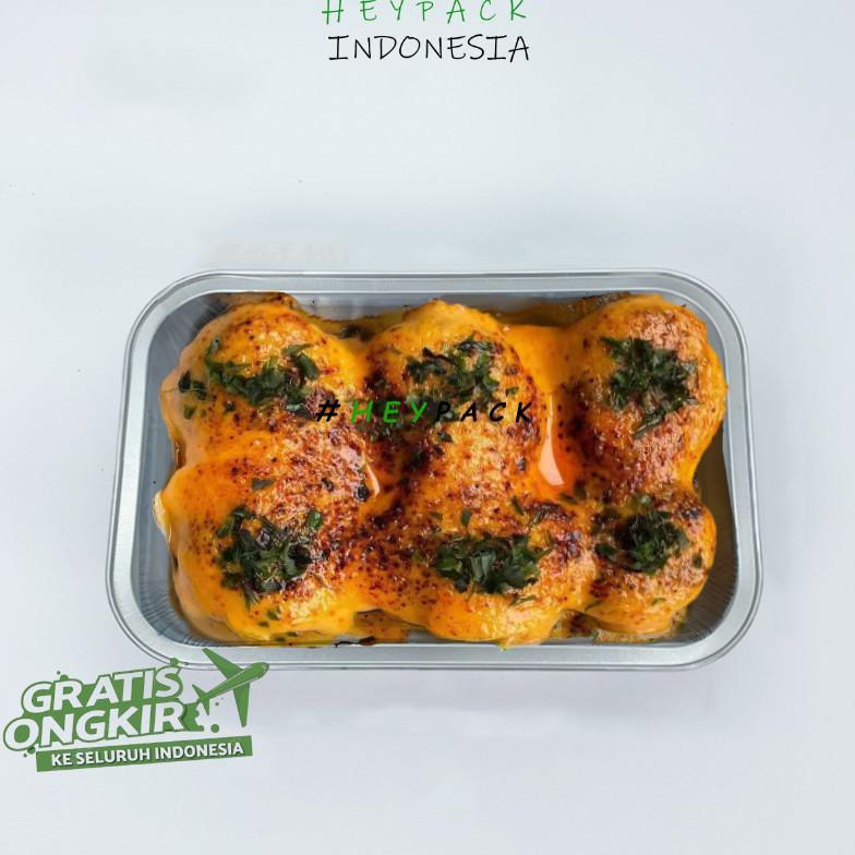 BIG SALE Alumunium Foil Tray Cup BX4381 Macaroni Schotel Pastel Tutup Lasagna Mentai Rice Klapertart