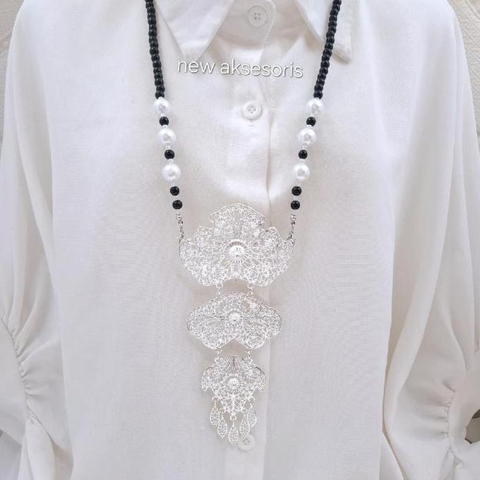 DV17 >> Kalung Kebaya Etnik Bros Kutubaru Modern Pin Baju Bodo Bugis Makasar Aksesoris Pakaian Adat 