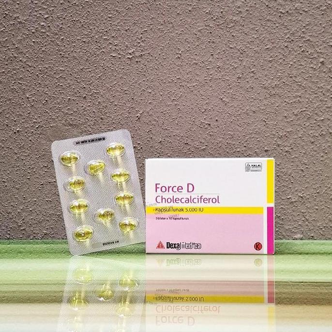 FORCE D 5000IU - VITAMIN D3 / 1 STRIP 10 KAPSUL