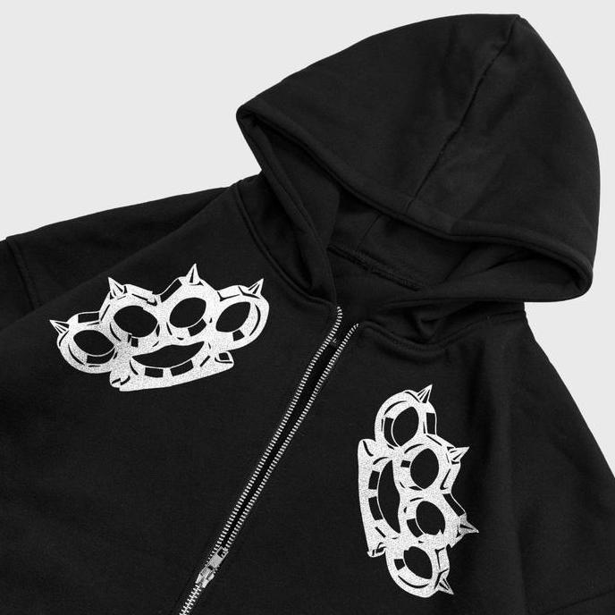 DR219 >> TRUTH | HOODIE BOXY DOUBLE ZIPPER EQUIPMENT