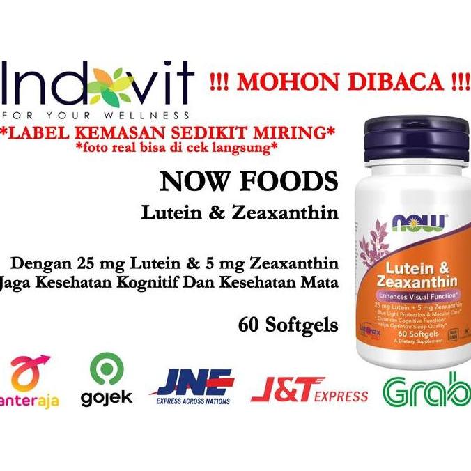 Now Food Lutein Zeaxanthin 60 Softgels Now Lutein ORI USA