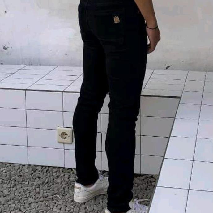 DR147 - Devil Samurai Celana Jeans Panjang Hitam Softjeans samurai jeans pensil standar