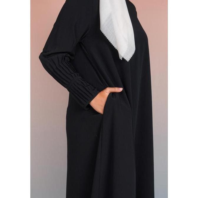 Elzata Gamis manset lipit crinkle