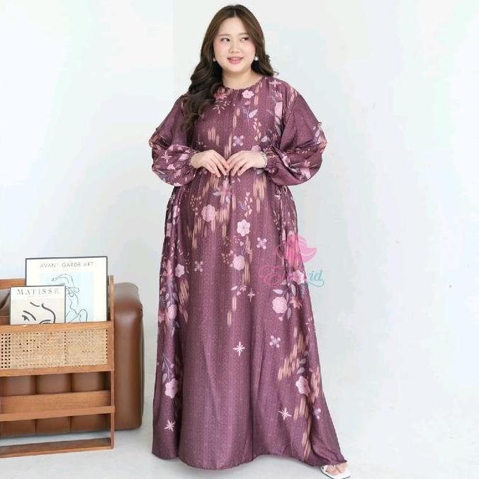 Jumbo Gamis Safiyya silk ld 120 130 dan 140 cm