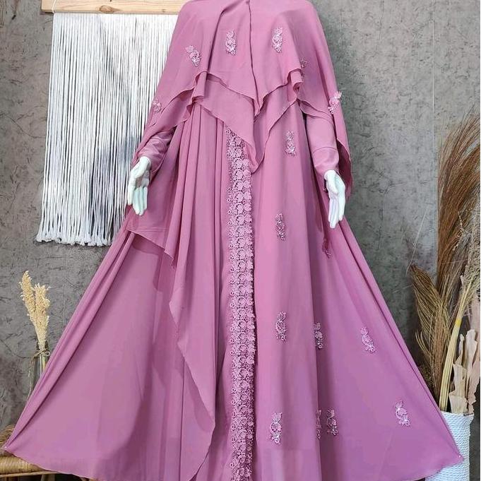 set syari jersey mix ceruti mewah