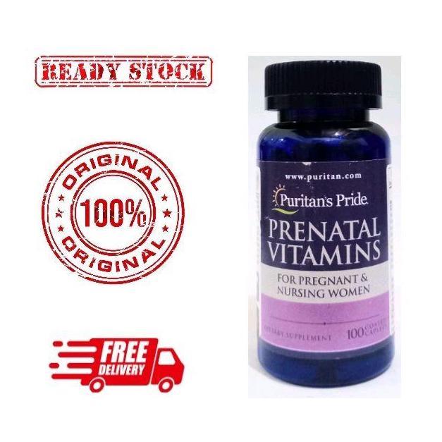Puritans Pride Prenatal Vitamins 100 Caplets
