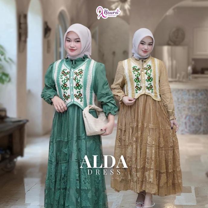 Alda Dress - Gamis Set Rompi - Muslim Wanita
