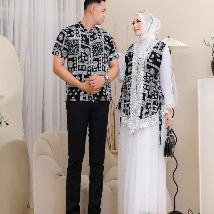 Couple Batik Rok tutu Lace