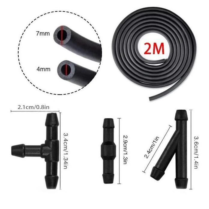 2M Selang Wiper Mobil Universal Selang Air Wiper Mobil Selang Wifer Mobil Selang Wiper Panjang Ready