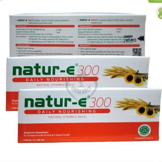 Natur E 300 Iu 32 Kapsul Suplemen Kecantikan Kulit