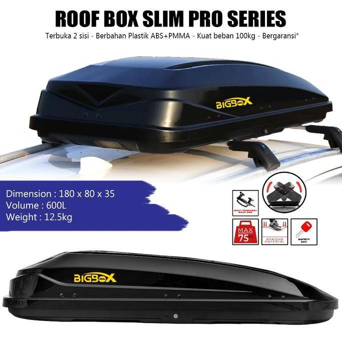 Promo Roofbox Roof Box 600L Bagasi atas mobil 1 Paket Diskon