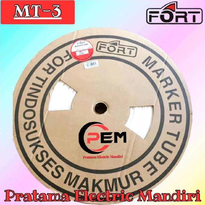 [ROLL=200MTR] FORT MARKER TUBE MARKING TUBE KABEL MARKER OMT MT-3 MT-3.0 MT-3,0 MT3 MT3.0 MT3,0 OMT-