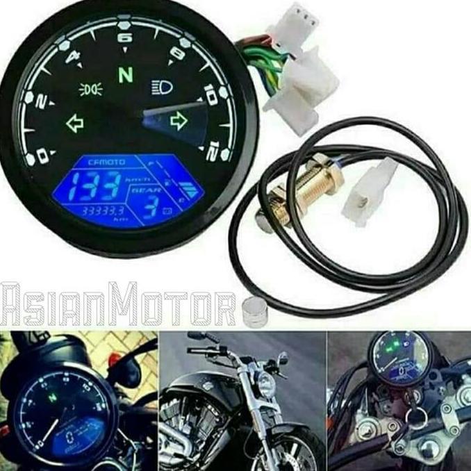 Speedometer Digital Custom Japstyle Caferacer/ Spidometer Custom Babon