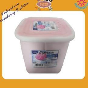 indofood ice cream indoeskrim Strawberry 8 Liter