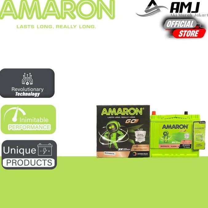 Amaron GO Aki Mobil Mitsubishi Outlander 55D23L - 60Ah Aki Kering