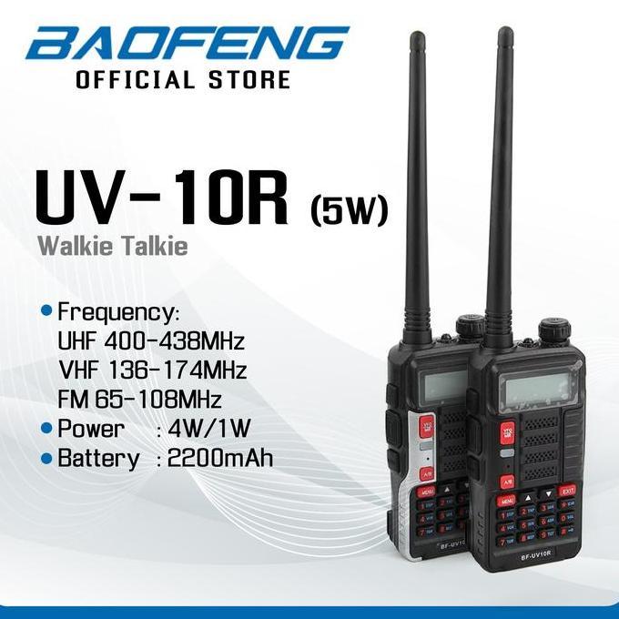 TERMURAH - BAOFENG UV-10R (5W) Walkie Talkie HT - Baofeng Indonesia