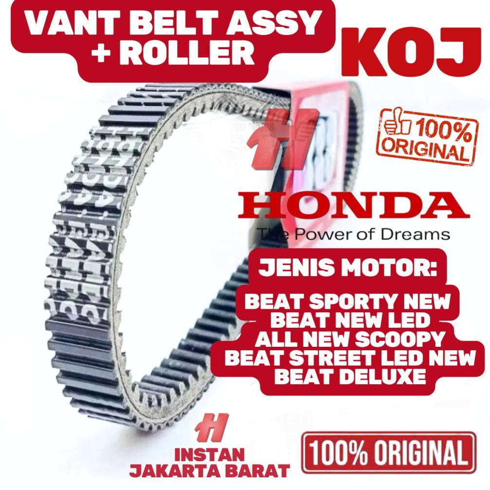 ORIGINAL GRANSI VANBELT ASSY V-BELT ORIGINAL KODE KOJ HONDA  BEAT DELUXE, BEAT LED NEW, BEAT STREET.